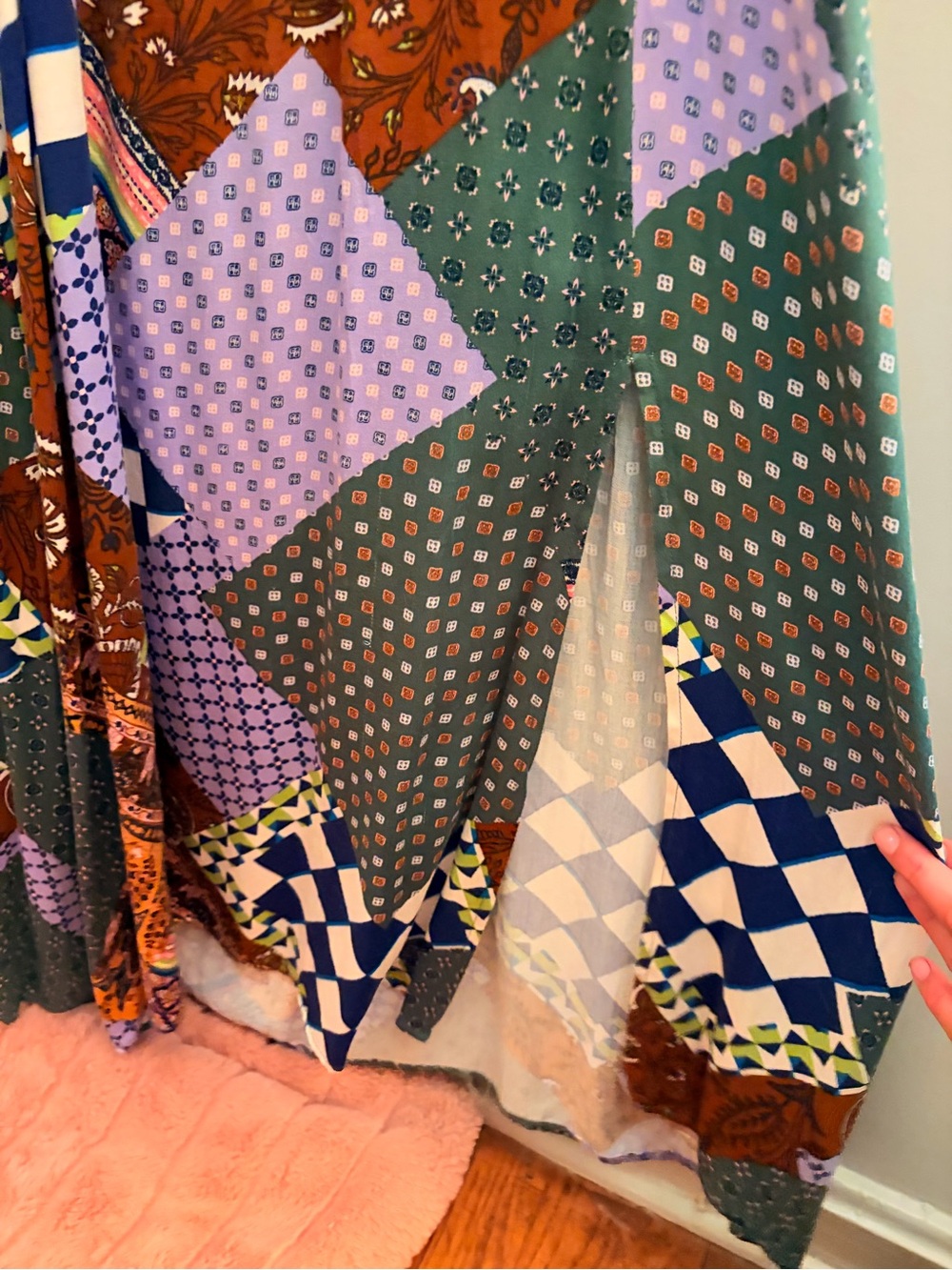 Rewind Multi-Print Boho Dress Patchwork - Picture 7 of 8